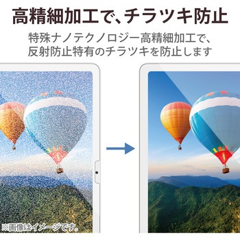 Google Pixel Tablet 2023 用 フィルム アンチグレア 抗菌 高精細 チラツキ防止 ハードコート 指紋防止 エレコム