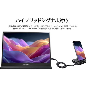 液晶ディスプレイ 13.5型/1920×1280/HDMI、USB Type-C/ブラック/スピーカー有/2年保証/モバイル JAPANNEXT