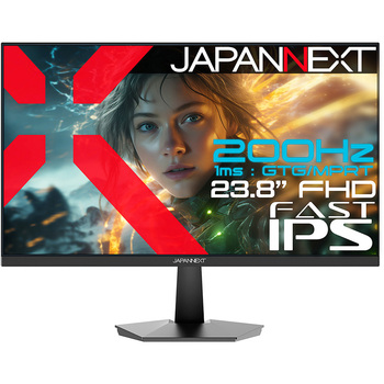 ゲーミング液晶ディスプレイ 23.8型/1920×1080/HDMI×2、DP/ブラック/スピーカー有/2年保証 JAPANNEXT
