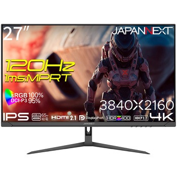 ゲーミング液晶ディスプレイ 27型/3840×2160/HDMI×2、DP、USB Type-C/ブラック/スピーカー有/2年保証 JAPANNEXT