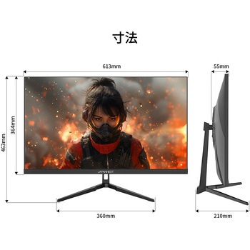 ゲーミング液晶ディスプレイ 27型/3840×2160/HDMI×2、DP×2/ブラック/スピーカー有/2年保証 JAPANNEXT