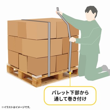 耐震ベルト パレット荷締め用 - サンワサプライ