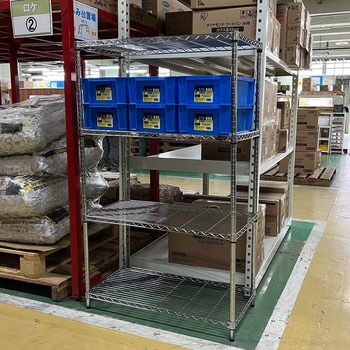 【セットでお得】高耐荷重 メタルラック コンテナセット   幅120cm Φ25mm アイリスオーヤマ