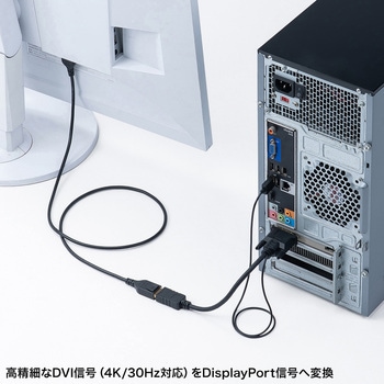 変換アダプタ DisplayPort-DVI サンワサプライ