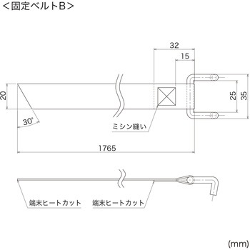 固定ベルト 機器用 2本セット サンワサプライ