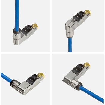 RJ-45コネクタ CAT6A STPかしめ工具不要 サンワサプライ