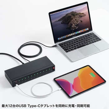 USBハブ USB TypeC 12ポート サンワサプライ