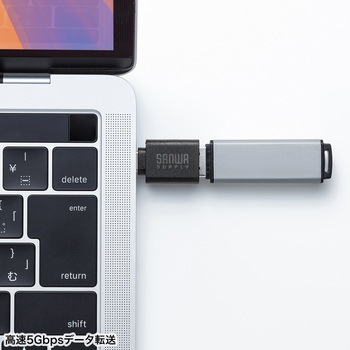 変換アダプタ USB 5Gbps 樹脂コネクタ サンワサプライ