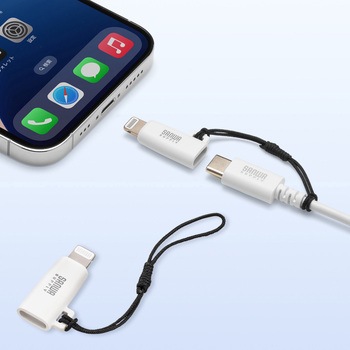 変換アダプタ USB TypeC-ライトニング サンワサプライ