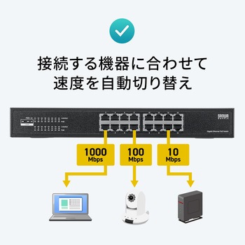 PoEスイッチングハブ 2Giga対応 サンワサプライ