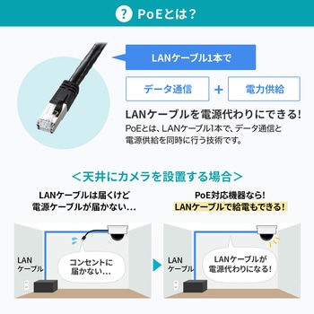 PoEスイッチングハブ 2Giga対応 サンワサプライ