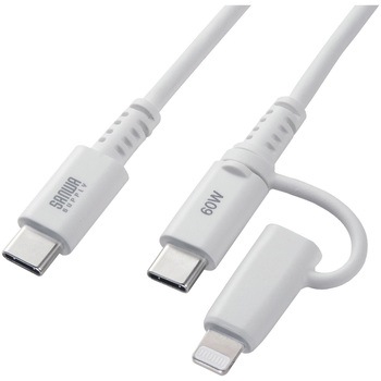 ライトニングケーブル USB TypeC サンワサプライ