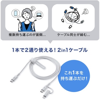 ライトニングケーブル USB TypeC サンワサプライ
