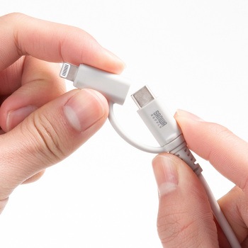 ライトニングケーブル USB TypeC サンワサプライ