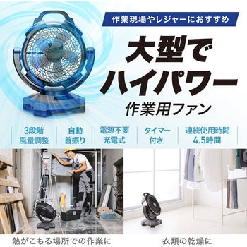 扇風機 大型 充電式 サンワサプライ