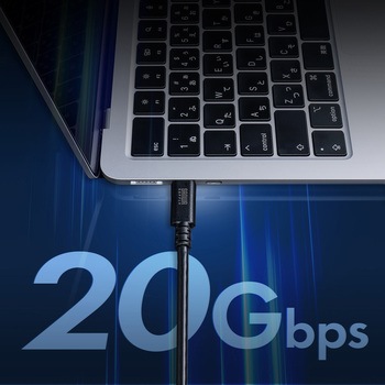 USB TypeCケーブル USB 20Gbps デュアルスクリューロック サンワサプライ