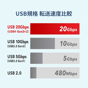 USB TypeCケーブル USB 20Gbps デュアルスクリューロック サンワサプライ