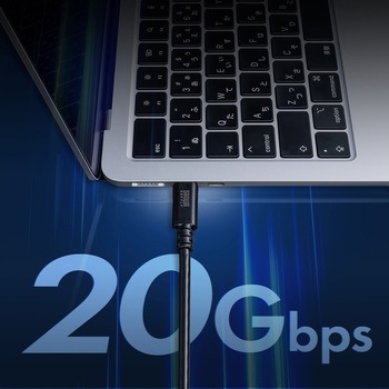 USB TypeCケーブル USB 20Gbps デュアルスクリューロック サンワサプライ
