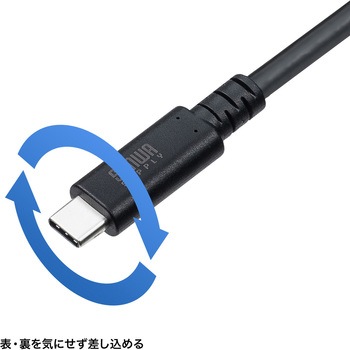 USB TypeCケーブル USB 20Gbps デュアルスクリューロック サンワサプライ