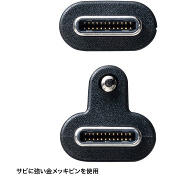 USB TypeCケーブル USB 20Gbps デュアルスクリューロック サンワサプライ