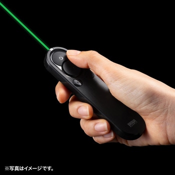 パワーポインター 2.4GHz グリーンレーザー サンワサプライ