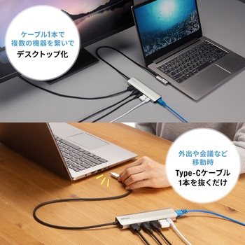 ドッキングステーション USB 5Gbps 8K対応 サンワサプライ
