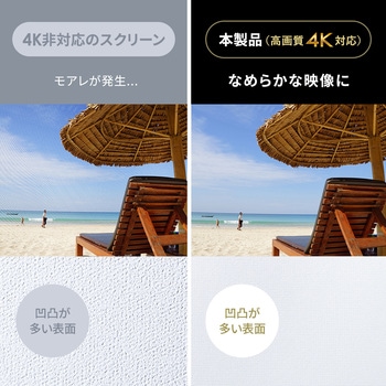 プロジェクタースクリーン 床置き式 超短焦点対応 サンワサプライ