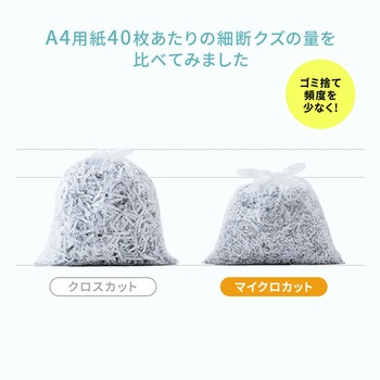 シュレッダー 電動静音 マイクロカット サンワサプライ