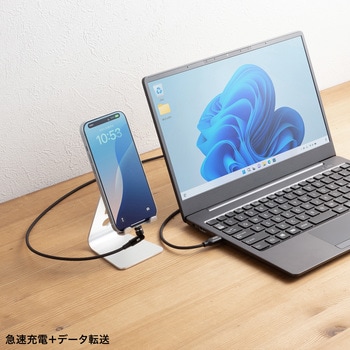 USB TypeCケーブル USB2.0 PD60W対応マグネットコネクタ サンワサプライ