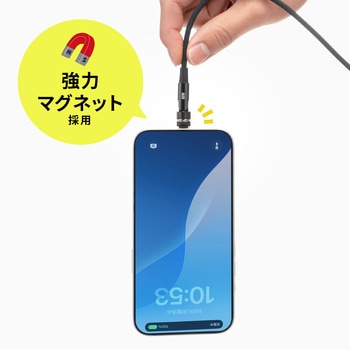 USB TypeCケーブル USB2.0 PD60W対応マグネットコネクタ サンワサプライ