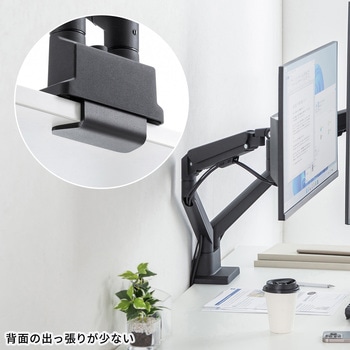 液晶モニタアーム 薄型ショートクランプ サンワサプライ
