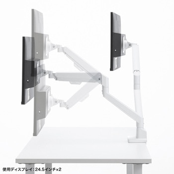 液晶モニタアーム 薄型ショートクランプ サンワサプライ