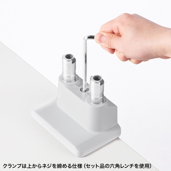 液晶モニタアーム 薄型ショートクランプ サンワサプライ