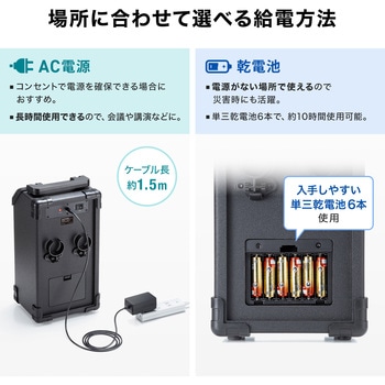 拡声器スピーカー ワイヤレス サンワサプライ