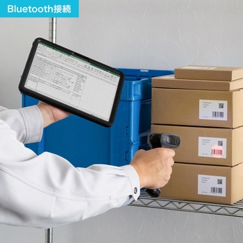 バーコードリーダー 1次元&2次元 Bluetooth/ワイヤレス/ケーブル ガングリップ型 サンワサプライ