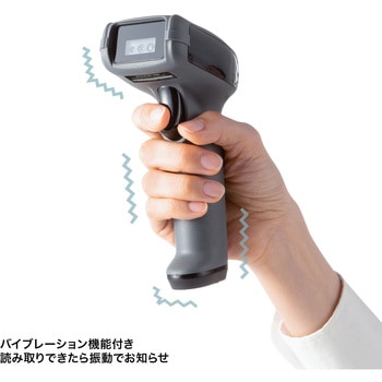 バーコードリーダー 1次元&2次元 Bluetooth/ワイヤレス/ケーブル ガングリップ型 サンワサプライ