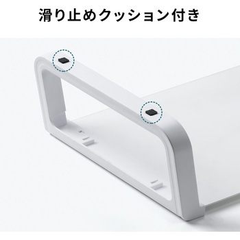 机上ラック ガラス製 サンワダイレクト