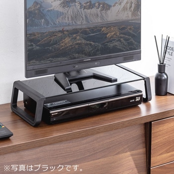 机上ラック ガラス製 サンワダイレクト