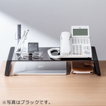 机上ラック ガラス製 サンワダイレクト