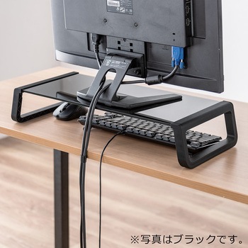 机上ラック ガラス製 サンワダイレクト