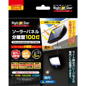 ソーラーセンサーライト パネル分離型 トレードワン