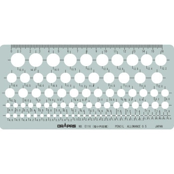 円・円周・一般用テンプレート ドラパス