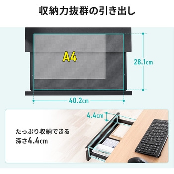 ドロワー 木ねじ取付け サンワダイレクト