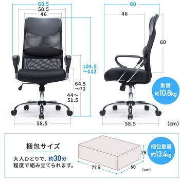 チェア メッシュタイプ サンワダイレクト
