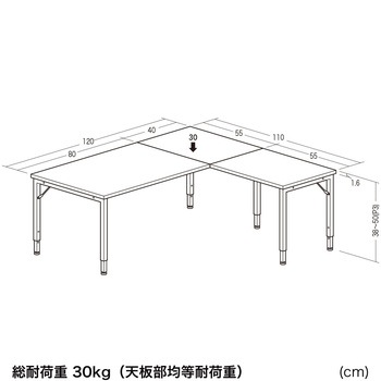 デスク ロータイプ L字型 サンワダイレクト