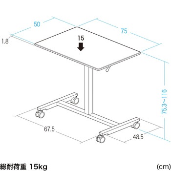 デスク ガス昇降 サンワダイレクト