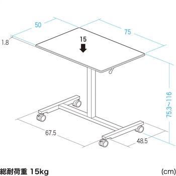 デスク ガス昇降 サンワダイレクト