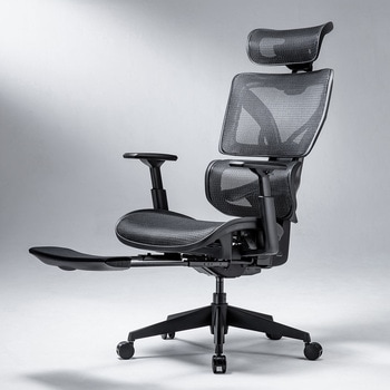 チェア メッシュタイプ 収納式フットレスト付き サンワダイレクト