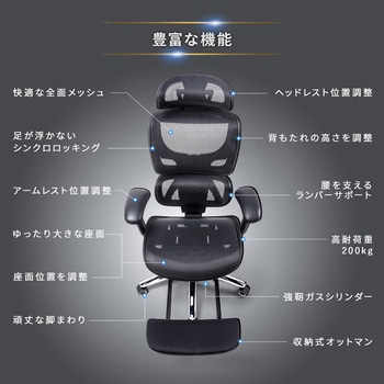 チェア メッシュタイプ 高耐荷重 サンワダイレクト