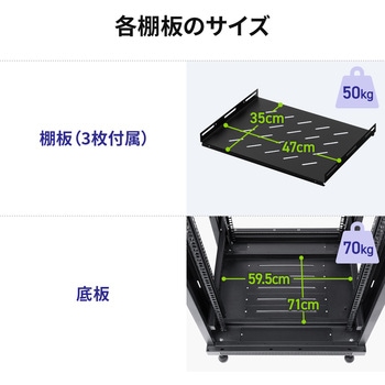 19インチサーバーラック サンワダイレクト